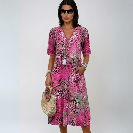 Vrouwen Mid-Length Jurk Bohemian Stijl Ademend 2