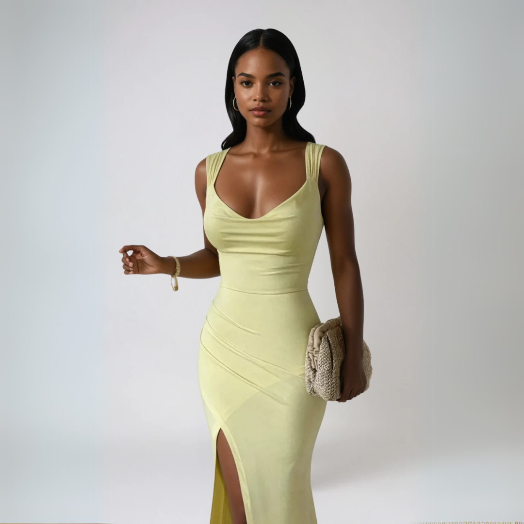 Vrouwen Midi Jurk Elegante Stijl Polyester 7