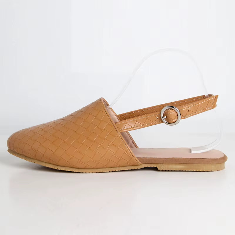 Vrouwen Sandalen Handgemaakt Woven Textiel Slip-Ons 5