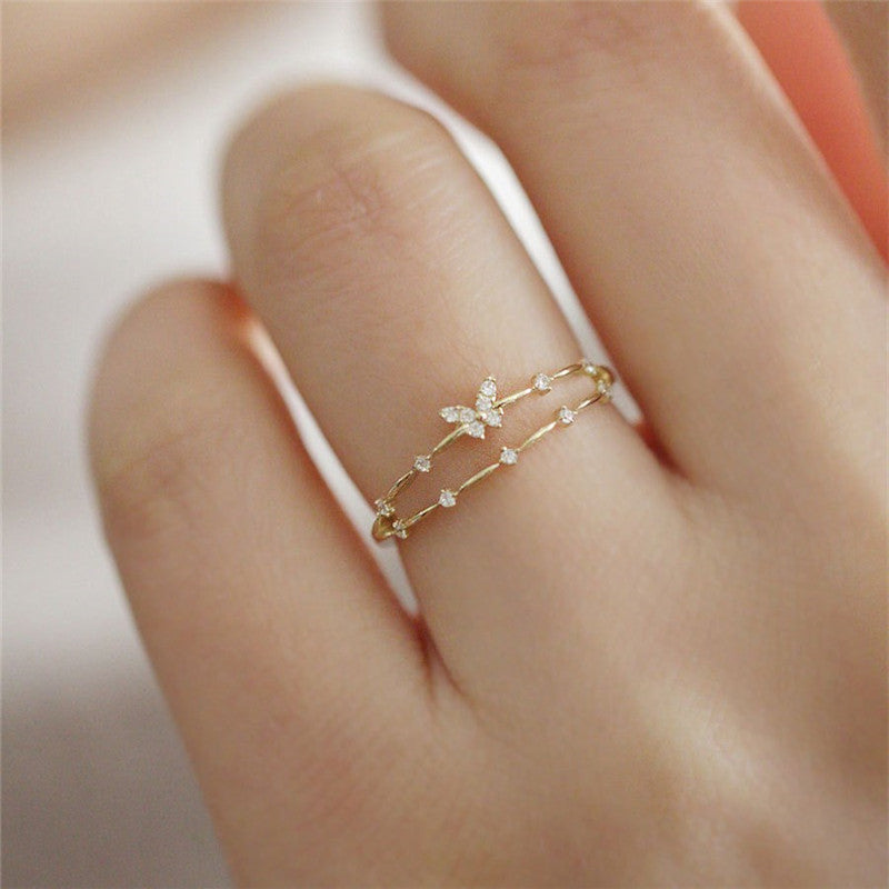 Vrouwen Vlinderring Verstelbaar 1