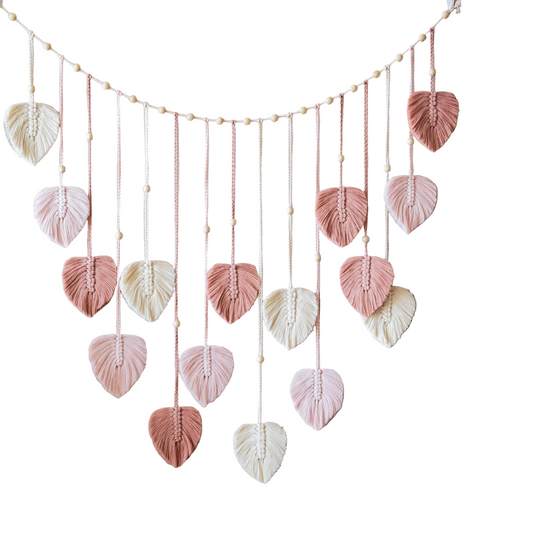 Wanddecoratie Macrame Groene Bladeren voor Woonkamer en Slaapkamer