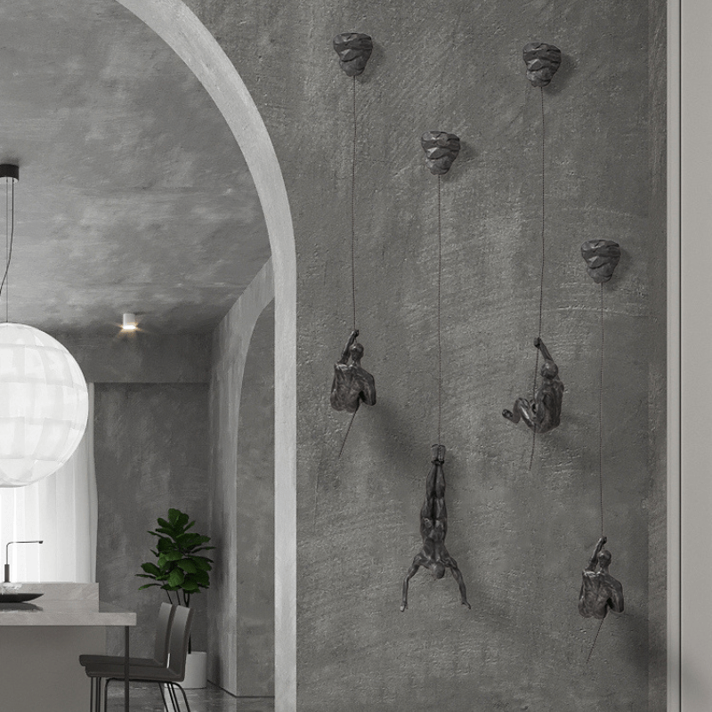 Wanddecoratie Set Klimmende Man Creatief 8