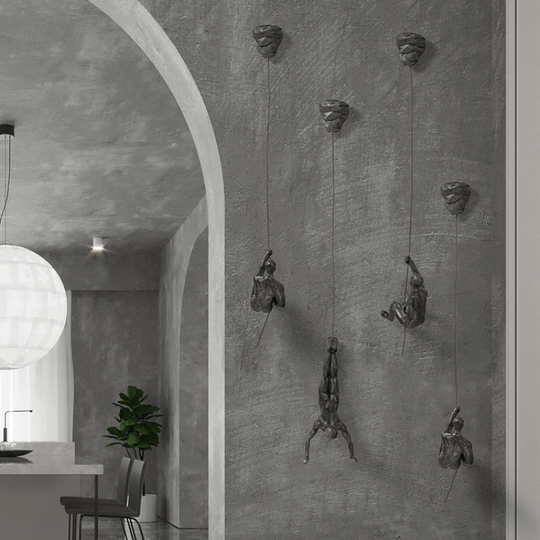 Wanddecoratie Set Klimmende Man Creatief 8