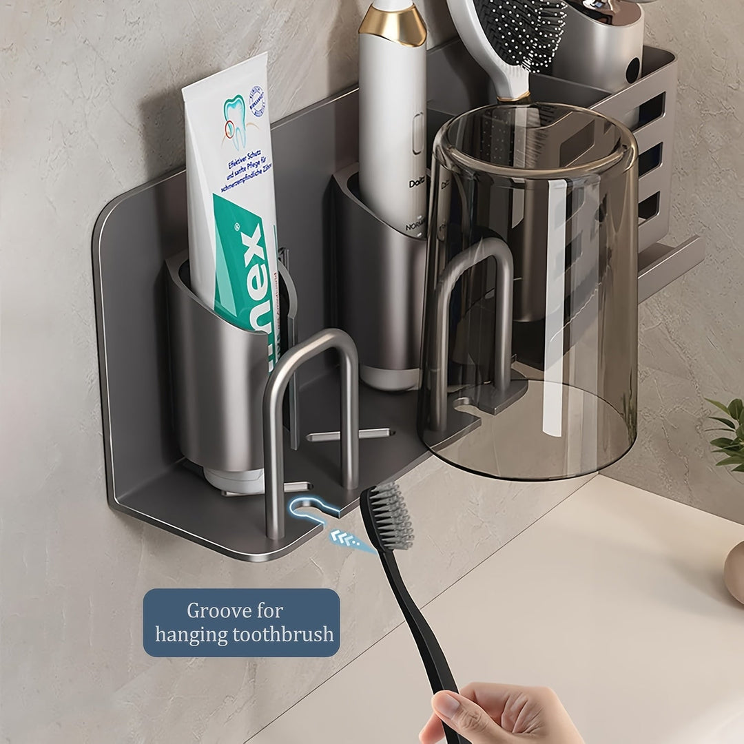 Wandgemonteerde Tandenborstelhouder voor Badkamer Organizer 5