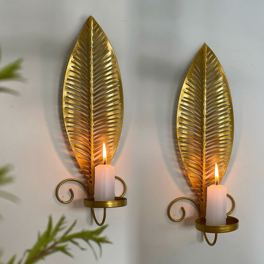 Wandkandelaar Bladmotief Scandinavisch Design voor Binnengebruik 0