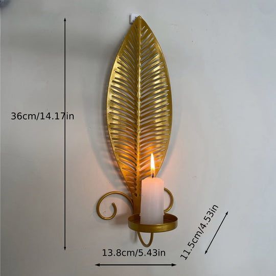 Wandkandelaar Bladmotief Scandinavisch Design voor Binnengebruik 3
