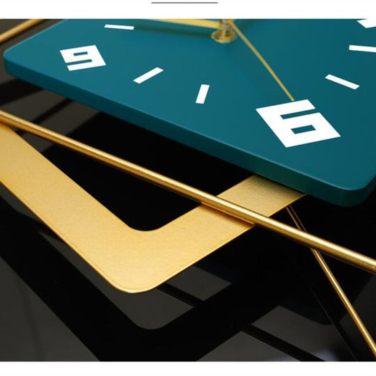 Wandklok Geometrisch Hout Minimalistisch 3