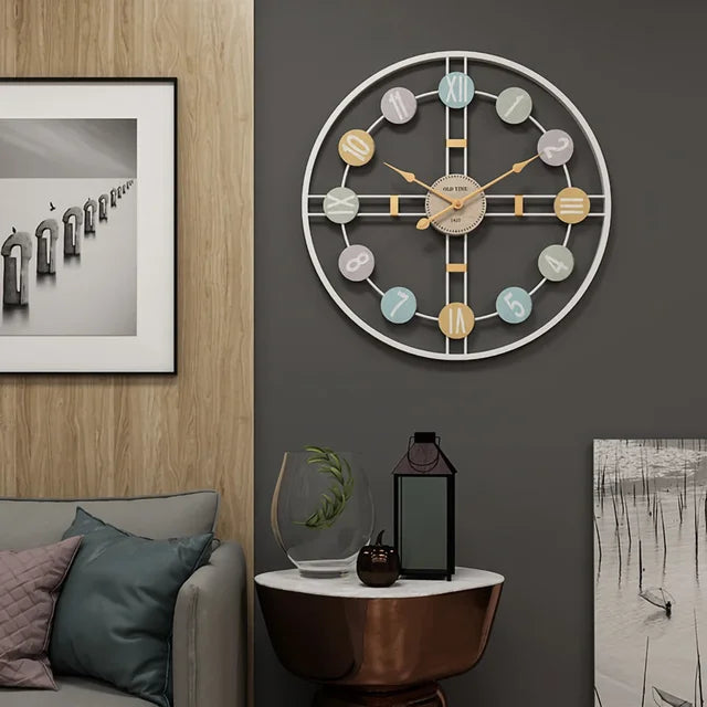 Wandklok Met Romeinse Cijfers 3D Stijlvol 0