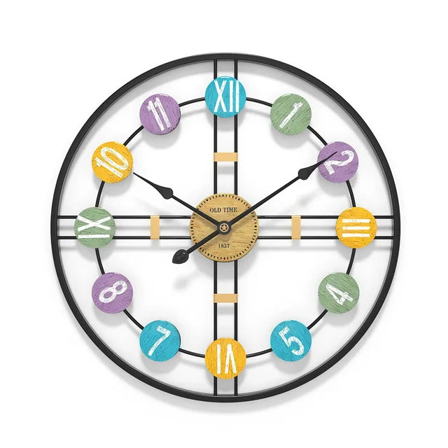 Wandklok Met Romeinse Cijfers 3D Stijlvol 9