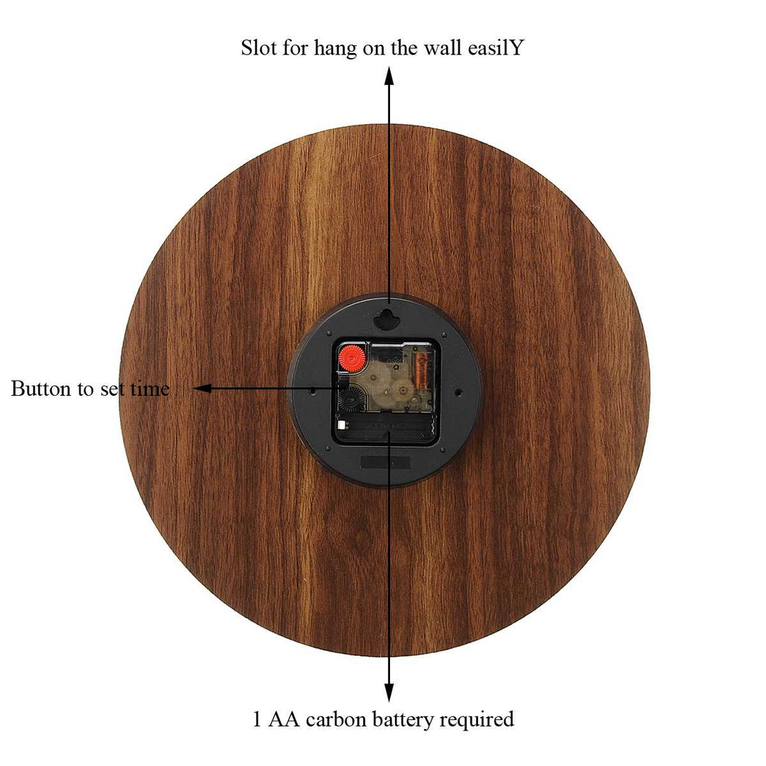 Wandklok met Lichtgevende Functie en Modern Design 4