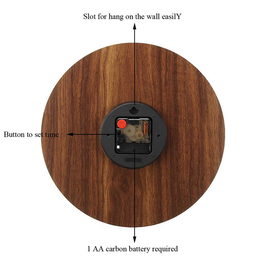 Wandklok met Lichtgevende Functie en Modern Design 4