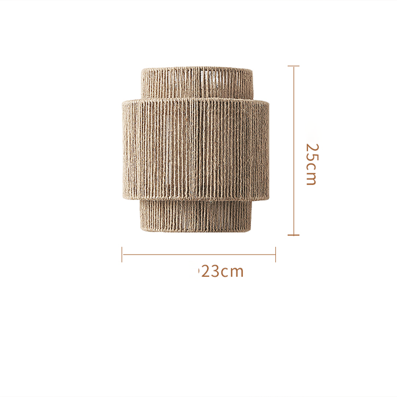 Wandlamp Bohemian Vintage Rotan 6