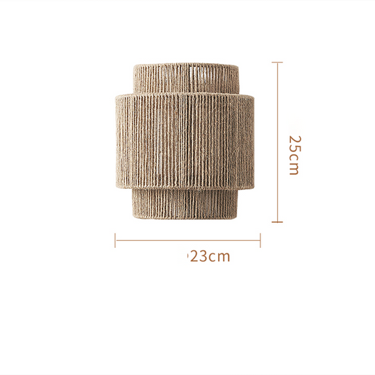 Wandlamp Bohemian Vintage Rotan 6