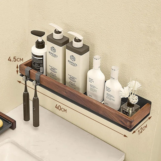 Wandplank met Metalen Frame Rustiek Design 1