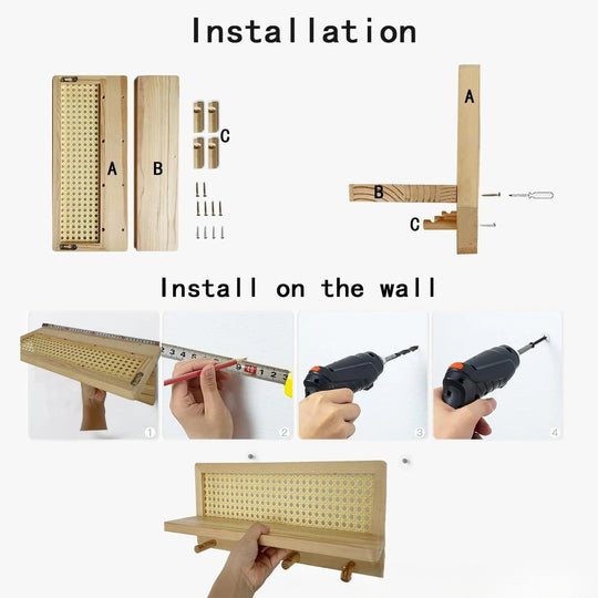 Wandplank voor Kleding en Sleutels Modern Minimalistisch Design 4