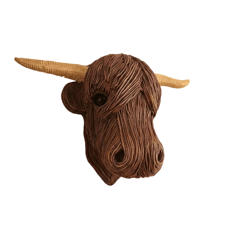 Wandsculptuur Koe Landelijke Stijl 0