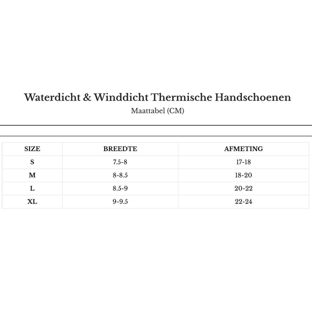 Winddichte Thermische Handschoenen - Warm en Gadgetvriendelijk
