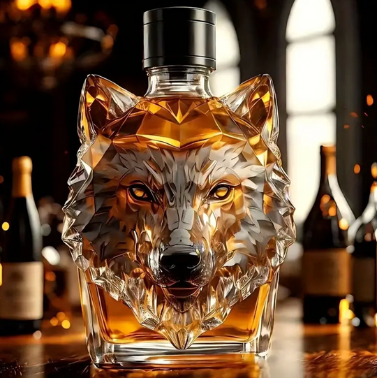 Whiskey Karaf met Wolf Ontwerp 0
