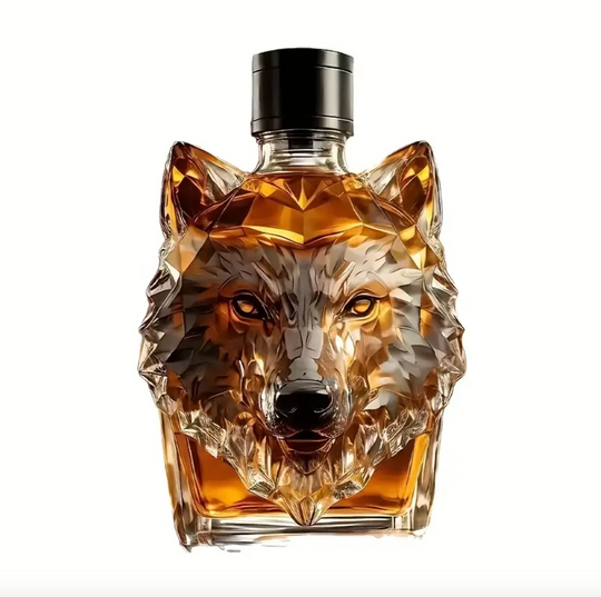 Whiskey Karaf met Wolf Ontwerp 1