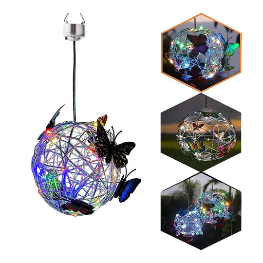 Zonneverlichte Mesh Vlinder Orb