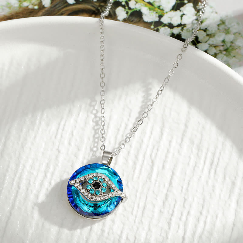 Zilveren Ketting Dames Met Boze Oog Talisman, Spiritueel Ontwerp, Verstelbare Lengte 5