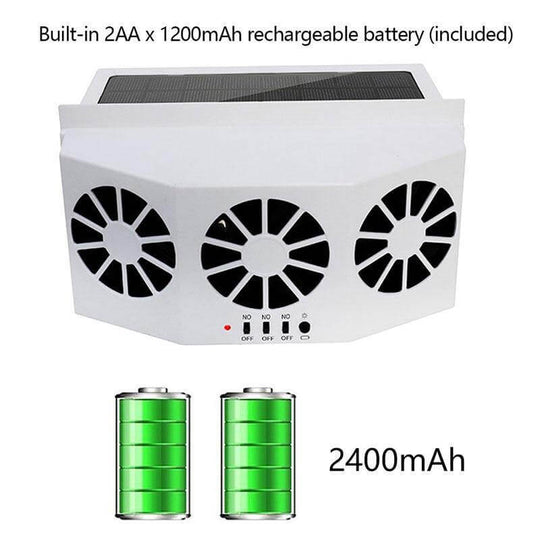 Zonne-energie Auto Ventilator Voor Efficiënte Luchtcirculatie 5