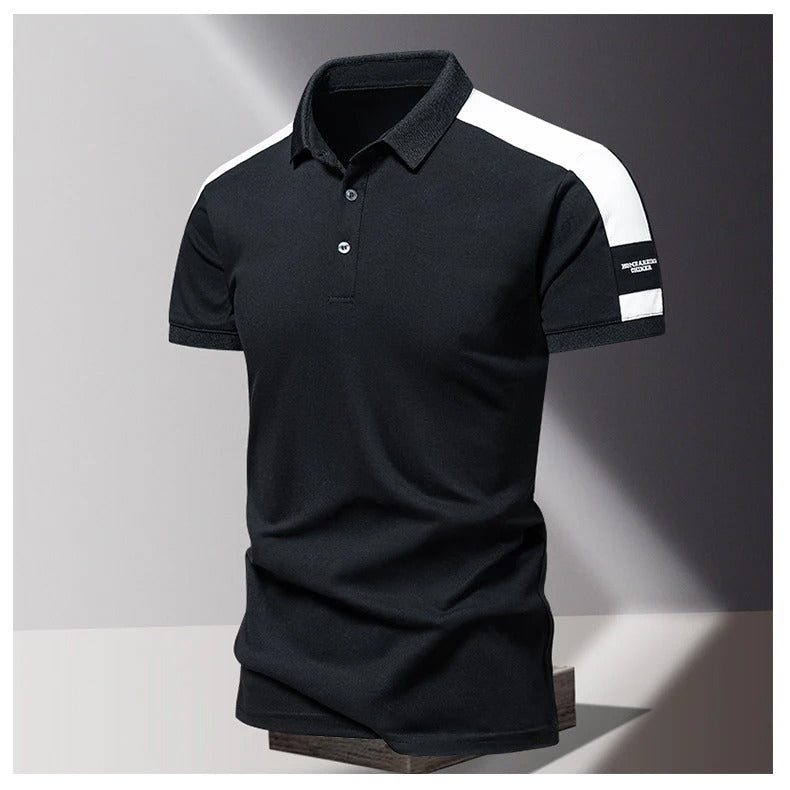 Heren casual polo met korte mouwen