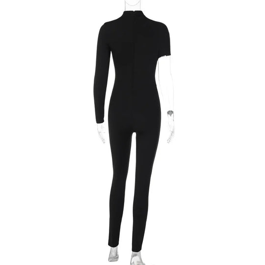 Jumpsuit met één schouder uitgesneden