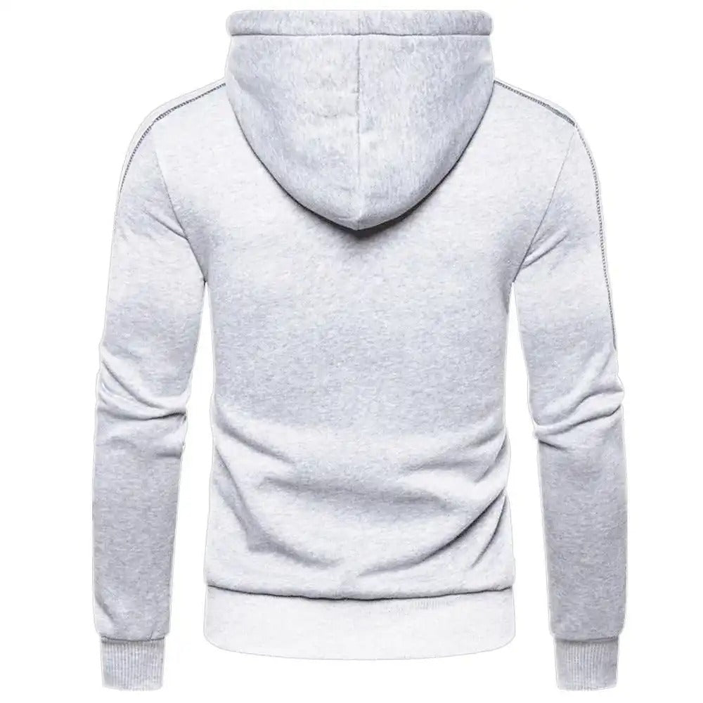 Pullover met capuchon en rits voor heren