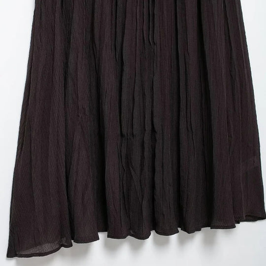 Dames Midirok met geplooide zijrits