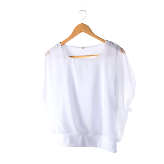 Vrouwen Ruffles mouwen Chiffon Blouse