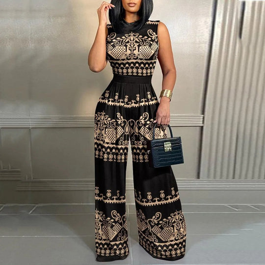 Dames jumpsuit met print