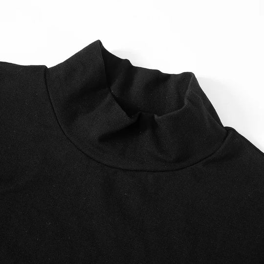 Dames patchwork bodycon jurk met col