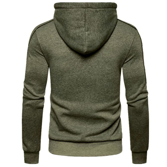 Pullover met capuchon en rits voor heren