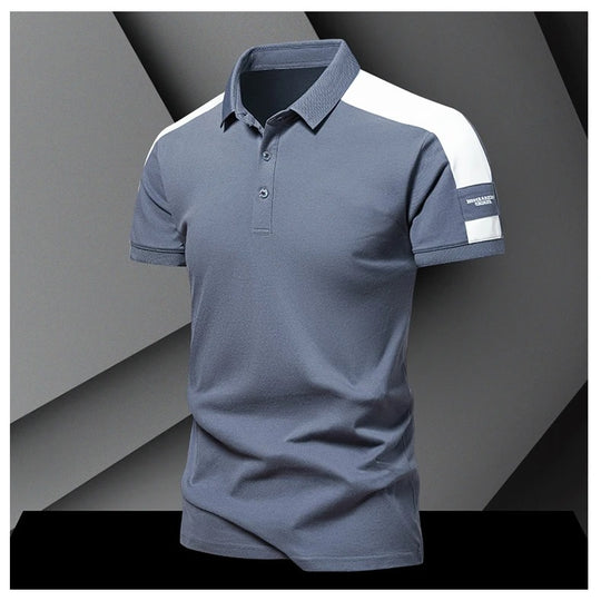 Heren casual polo met korte mouwen