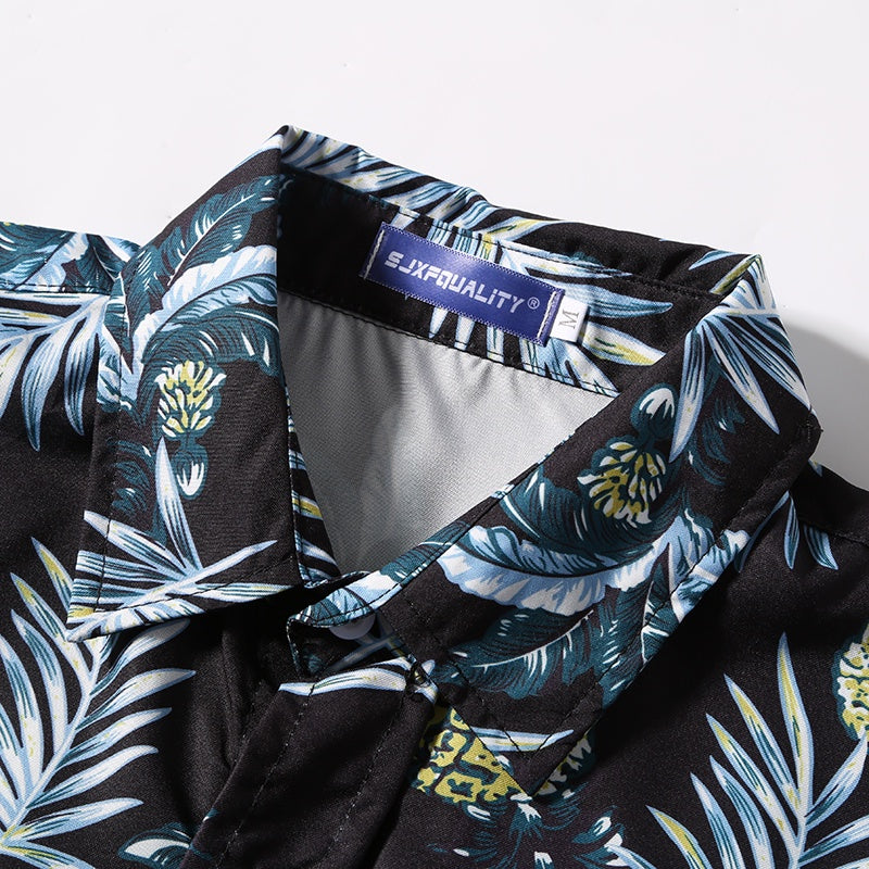 Heren zomer shirt met strandprint