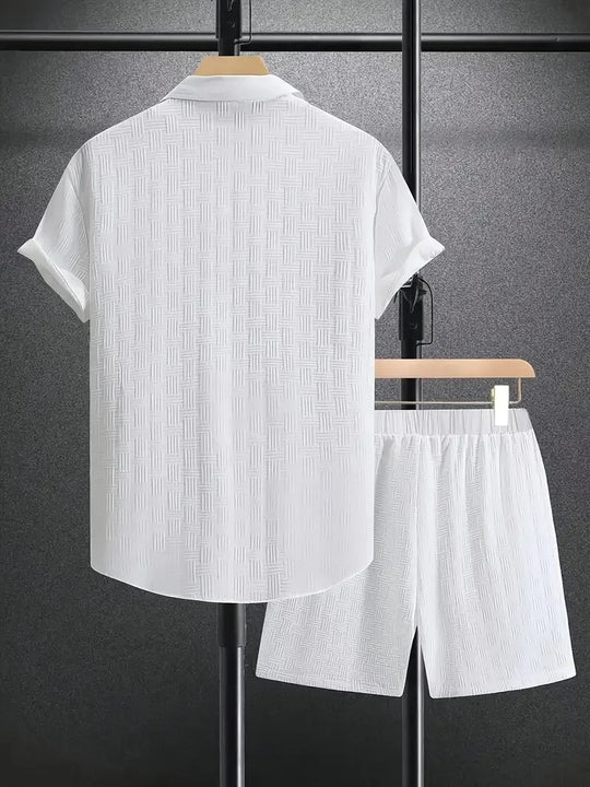 Jacquard tweedelige set voor heren