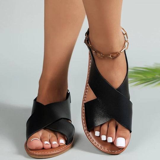 Comfortabele sleehak sandalen voor dames