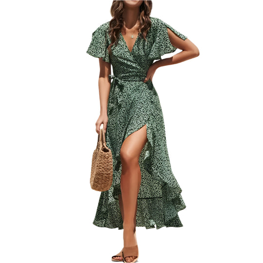 Vrouwen Boho Chiffon Maxi Dress