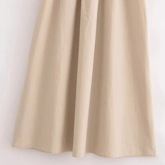 Dames mouwloze elegante maxi jurk