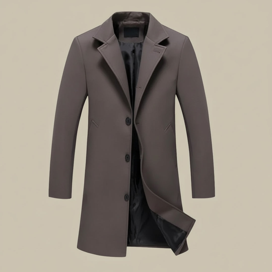 Heren Winterjas Lange Stijlvolle Pasvorm voor Formele en Casual Gelegenheden