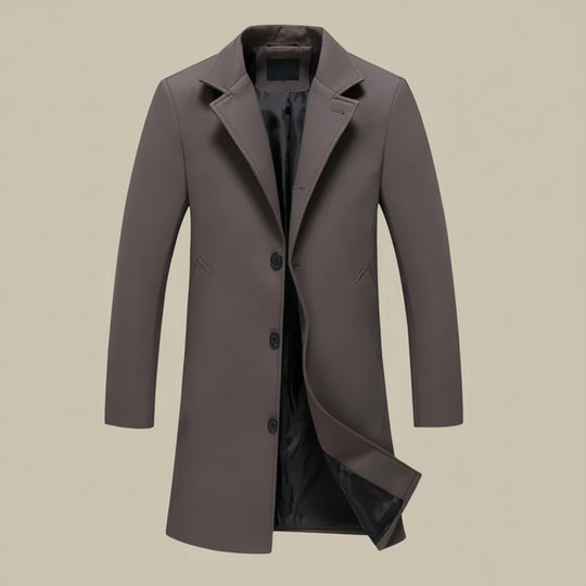 Heren Winterjas Lange Stijlvolle Pasvorm voor Formele en Casual Gelegenheden