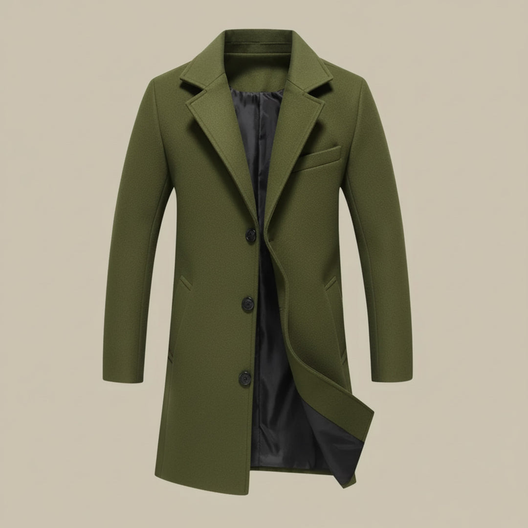 Heren Winterjas Lange Stijlvolle Pasvorm voor Formele en Casual Gelegenheden