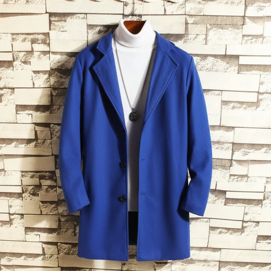 Heren Winterjas Lange Stijlvolle Pasvorm voor Formele en Casual Gelegenheden