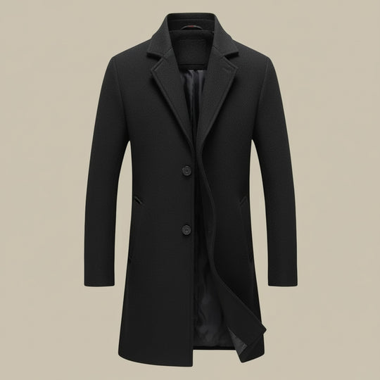 Heren Winterjas Lange Stijlvolle Pasvorm voor Formele en Casual Gelegenheden