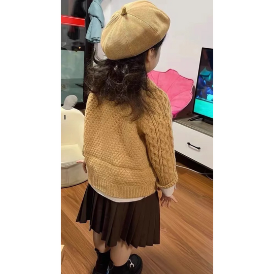 Katoenen gebreide trui voor kinderen