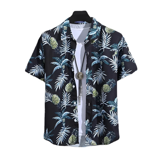 Heren zomer shirt met strandprint