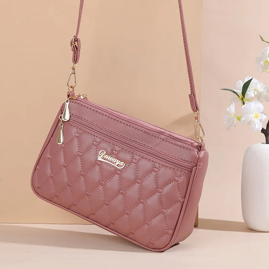 Vrouwen PU lederen geborduurde Crossbody tas