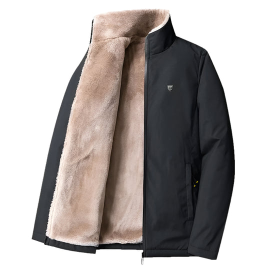 Winddichte dikke fleece jas voor heren