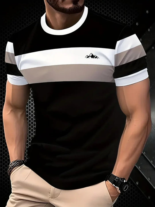 Heren klassiek gestreept zomer T-shirt